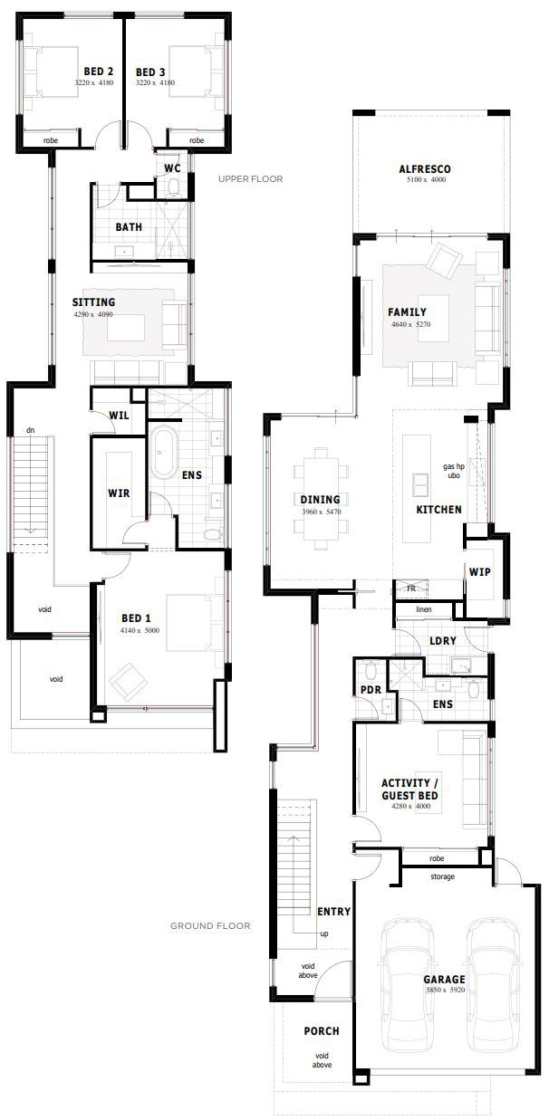 narrow-block-house-designs-ideas-floor-plans-australia